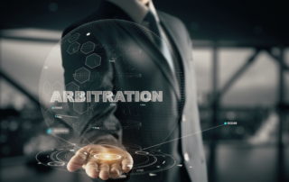 Arbitration with hologram businessman concept | Pisut & Partners